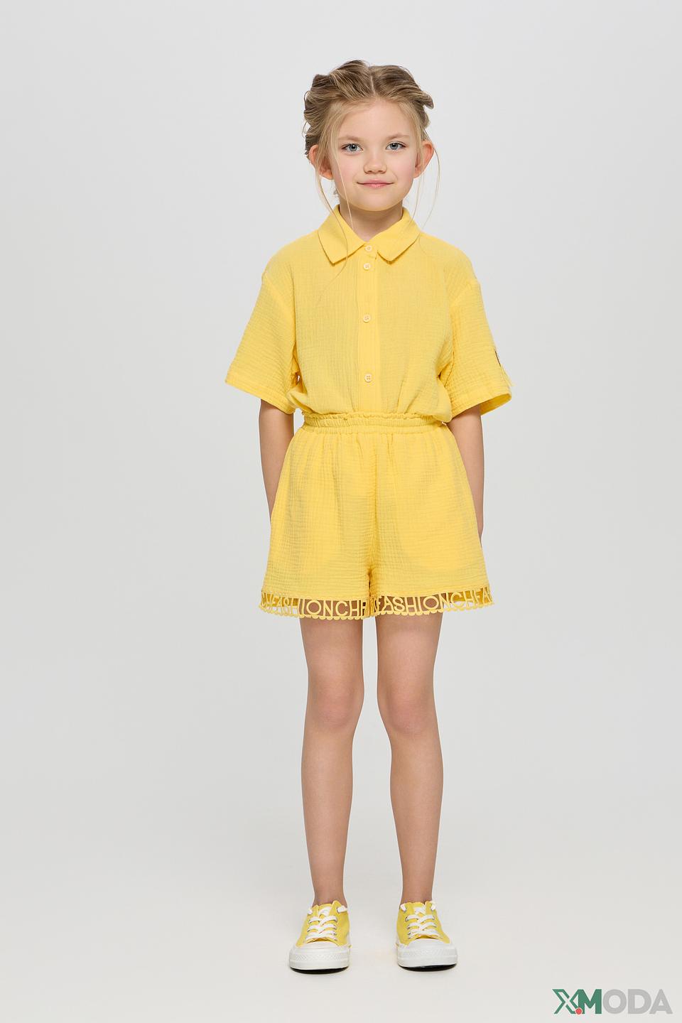 Шорты Choupette жёлтые с оборками