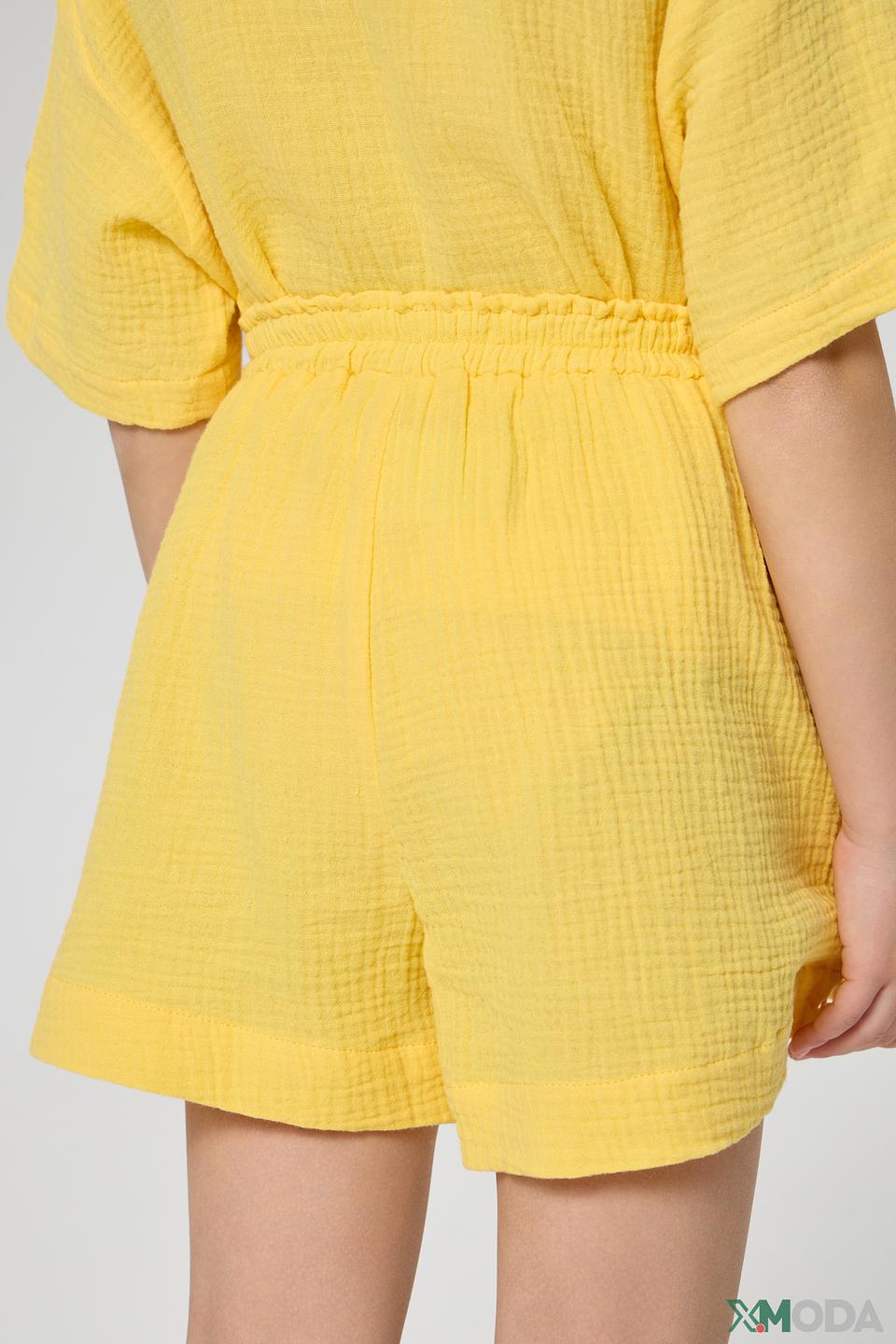Шорты Choupette жёлтые с оборками