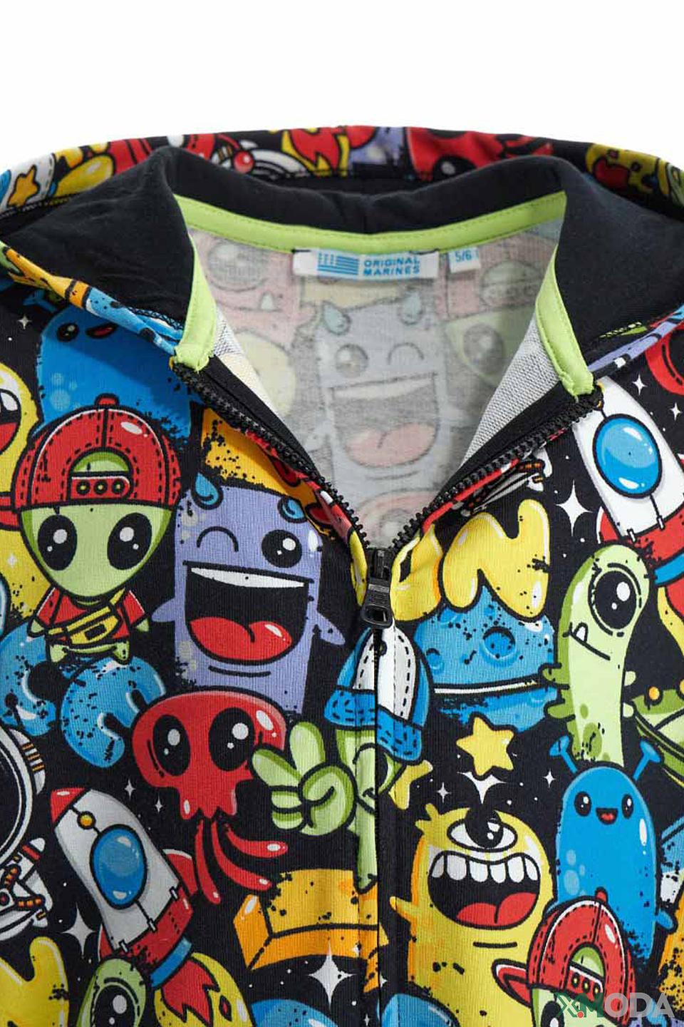 Толстовка Original Marines с принтом космос