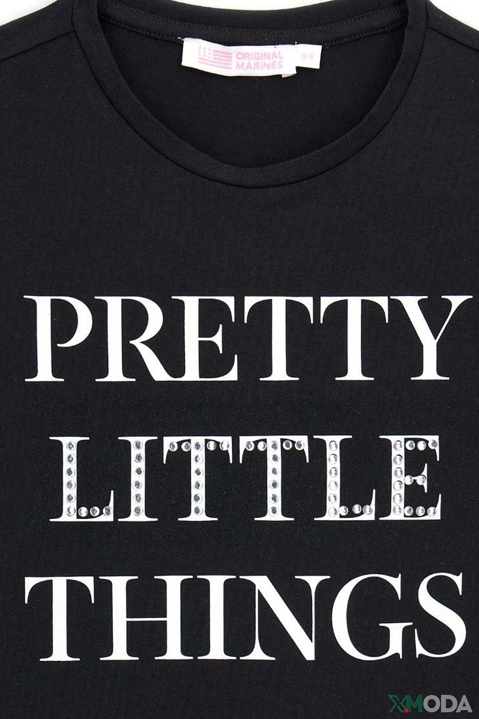 Футболка Original Marines чёрная с принтом