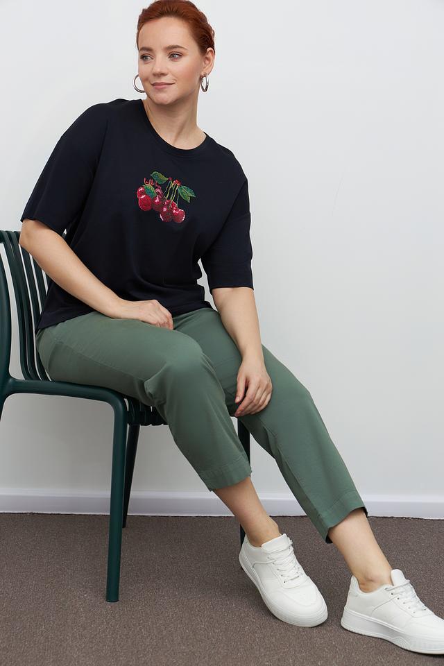 Брюки кюлоты Frapp хаки