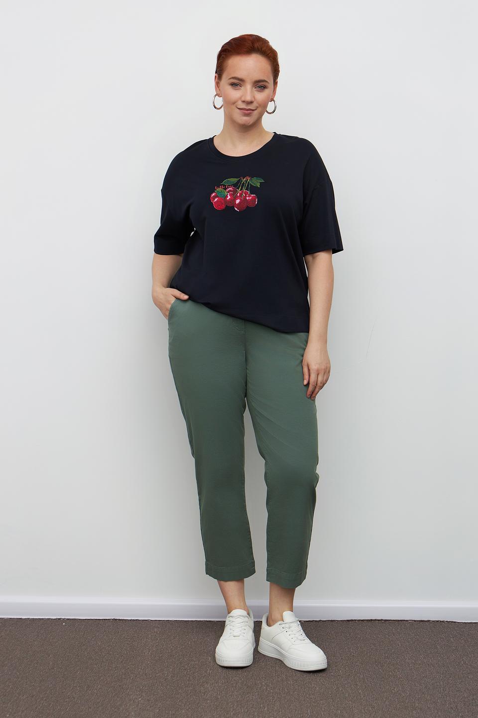 Брюки кюлоты Frapp хаки