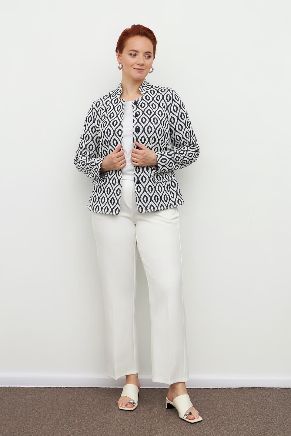 Жакет Frank Walder в геометрический принт