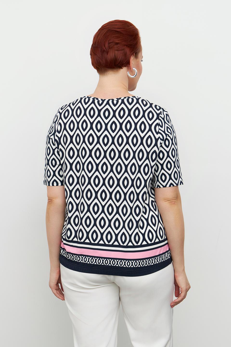 Блуза Frank Walder с геометрическим принтом