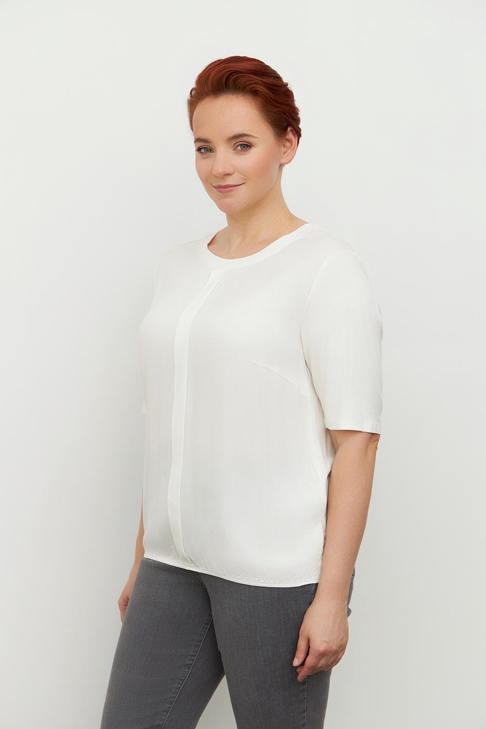 Блуза Lebek с вертикальной вставкой