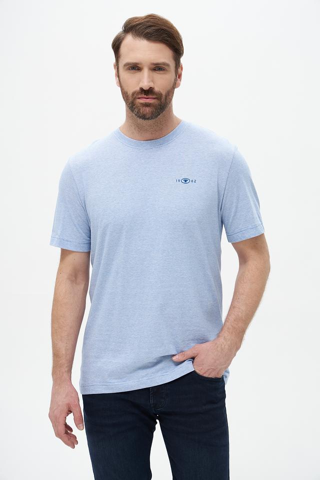 Футболка Tom Tailor голубая меланж