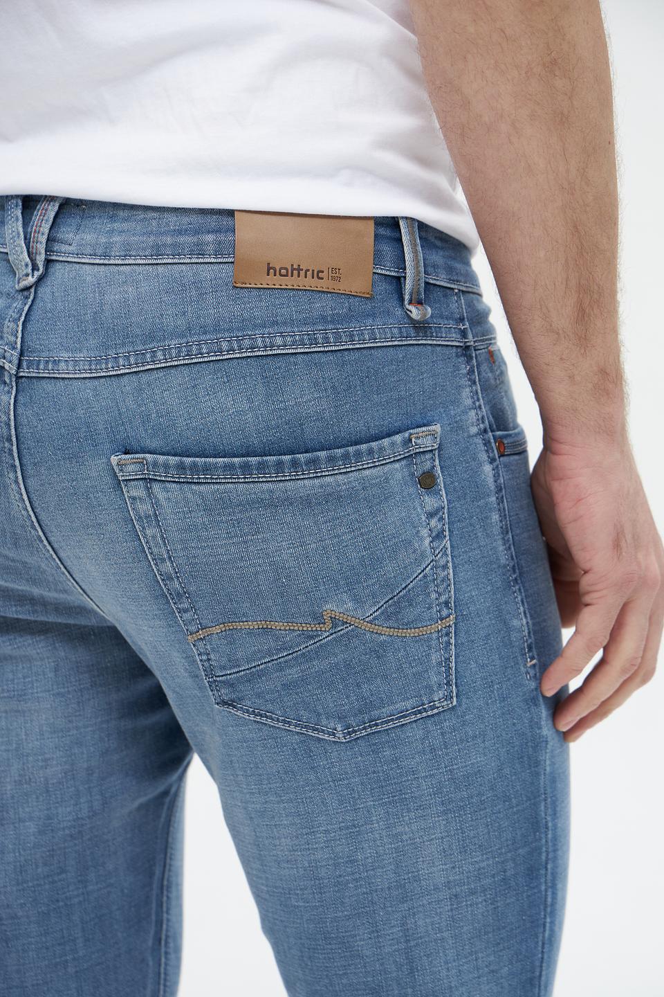 Джинсы Hattric Slim Fit голубые