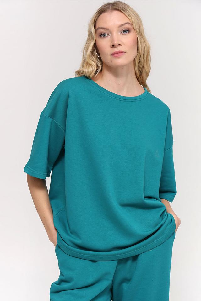 Футболка Pezzo оверсайз бирюзовая