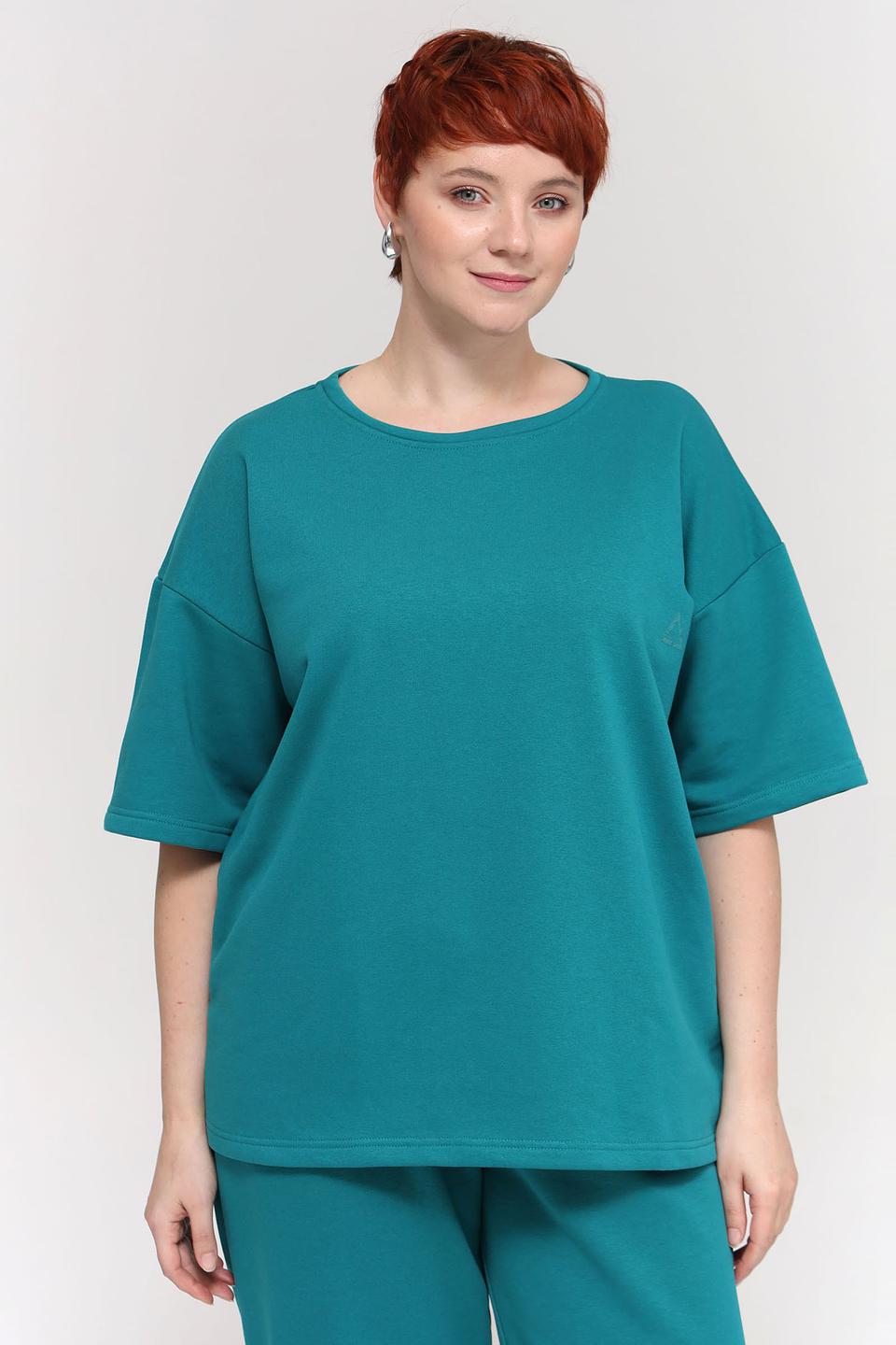 Футболка Pezzo оверсайз бирюзовая