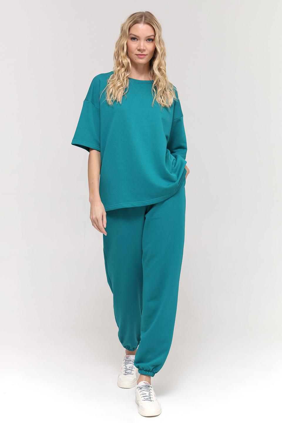 Футболка Pezzo оверсайз бирюзовая