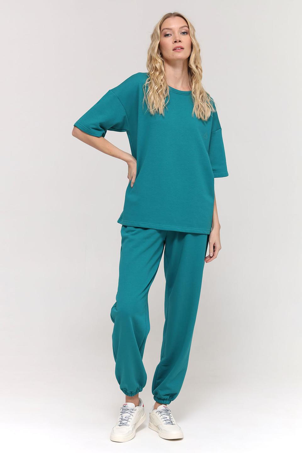 Футболка Pezzo оверсайз бирюзовая