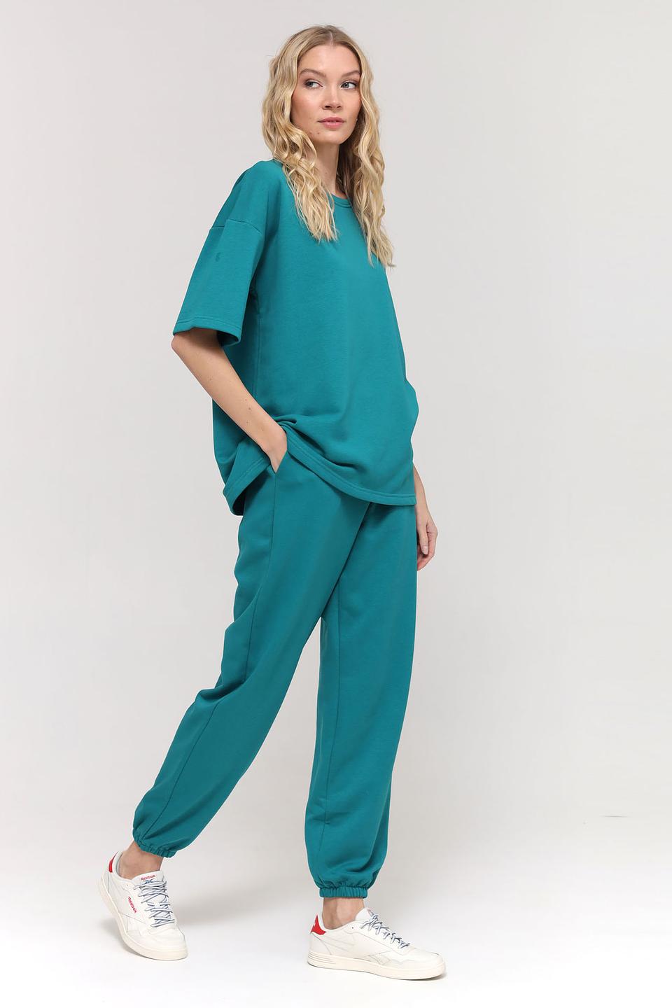 Футболка Pezzo оверсайз бирюзовая