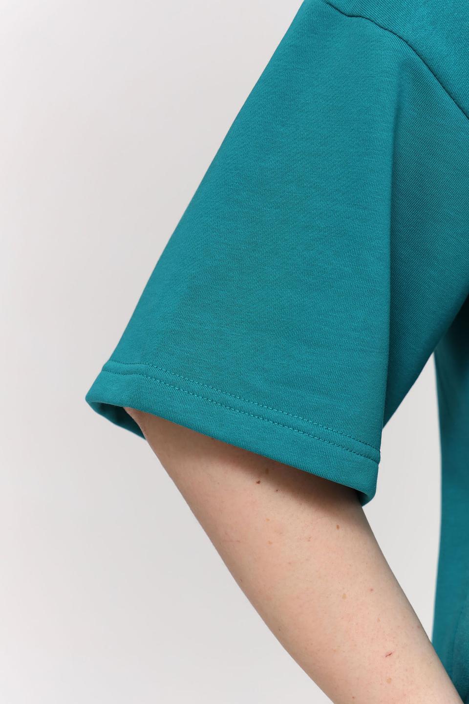 Футболка Pezzo оверсайз бирюзовая