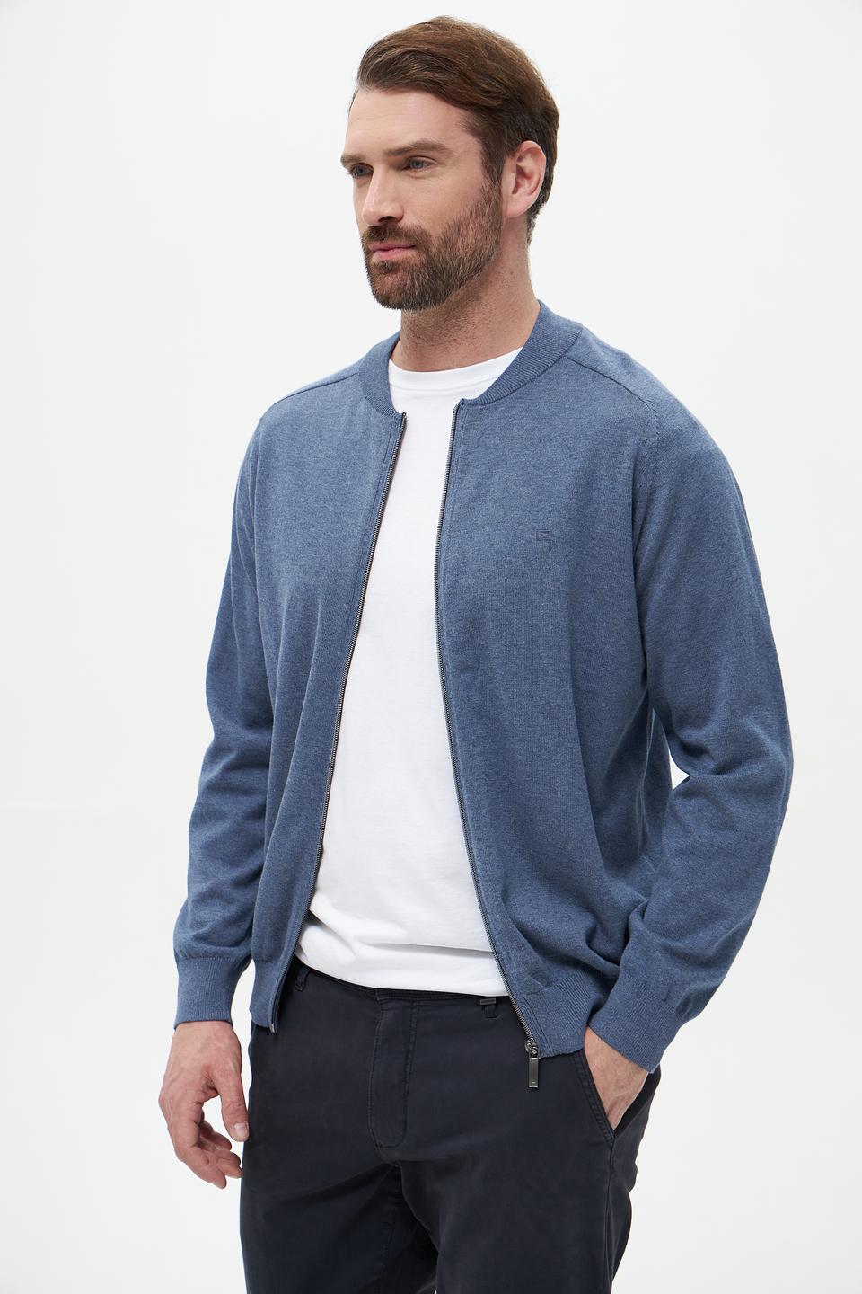 Кардиган Casa Moda на молнии синий