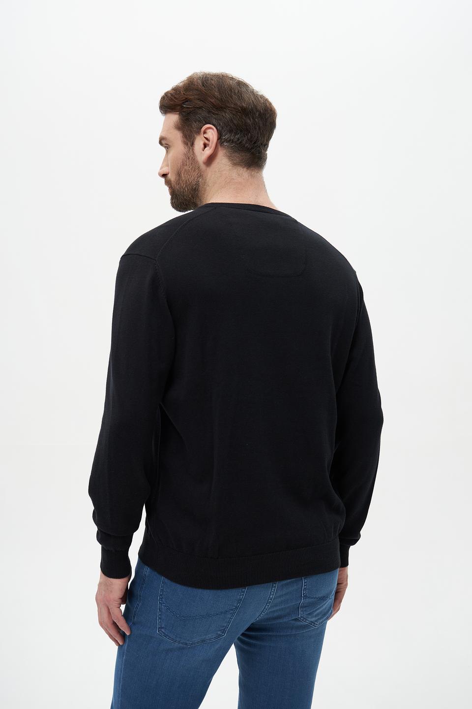 Джемпер Casa Moda V-образный чёрный