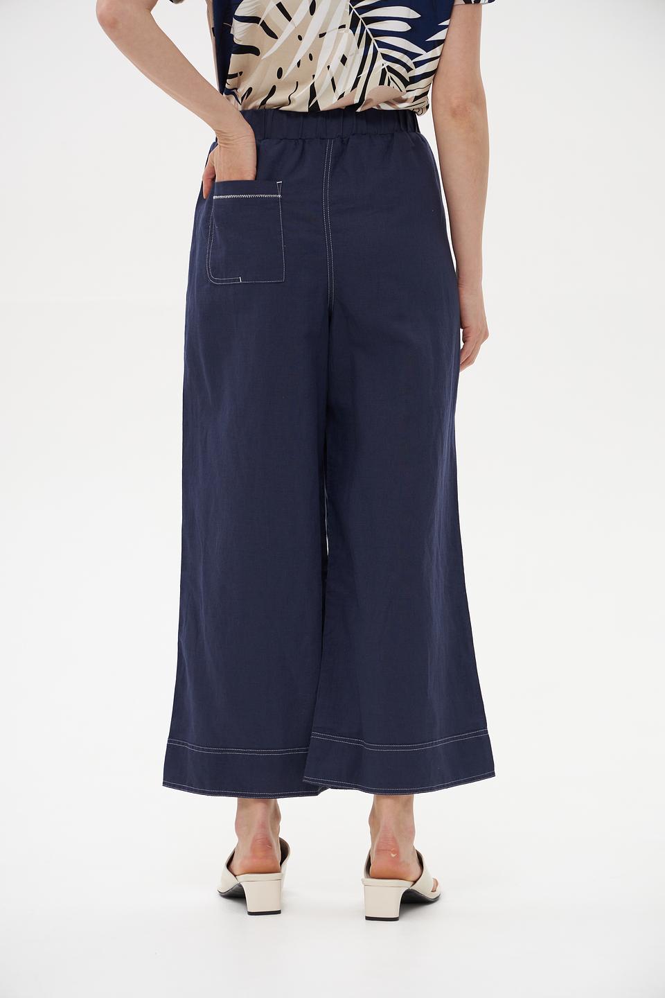 Брюки-кюлоты Pezzo синие