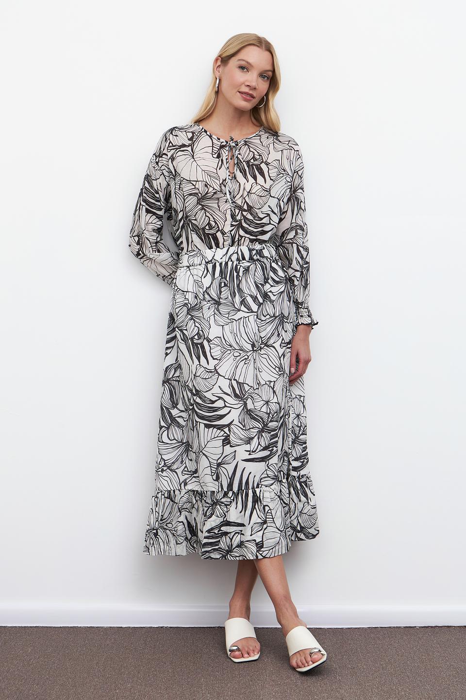 Юбка Pezzo с цветочным принтом