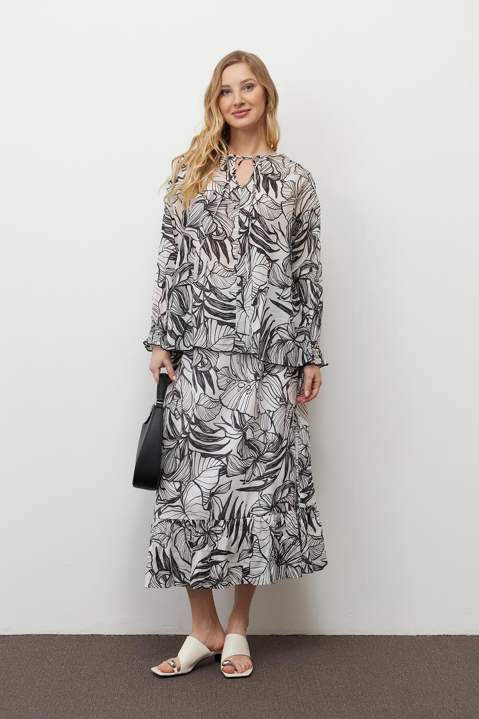 Юбка Pezzo с цветочным принтом