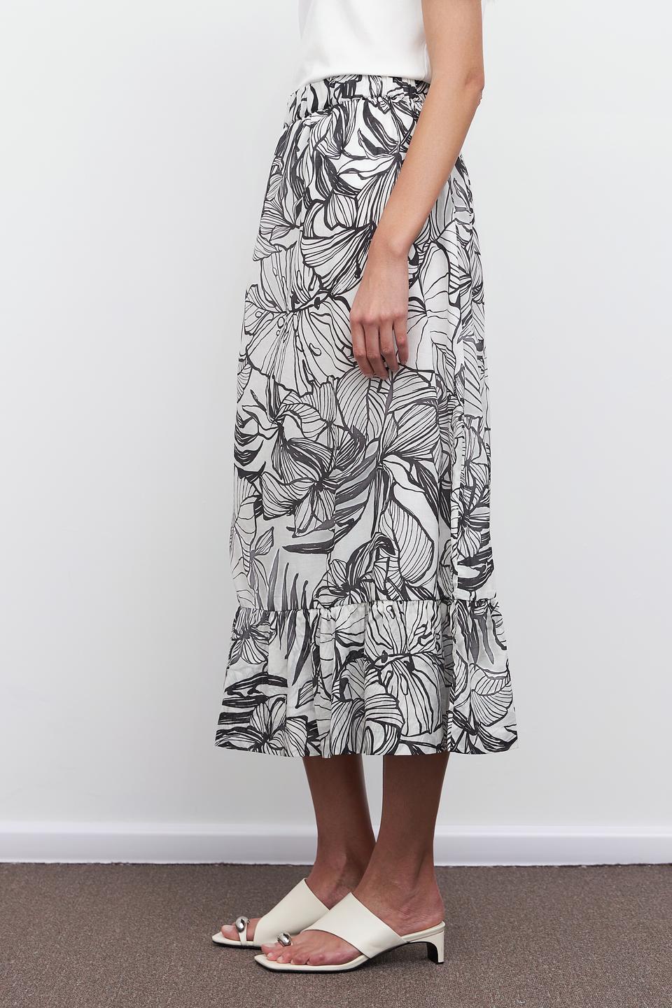 Юбка Pezzo с цветочным принтом