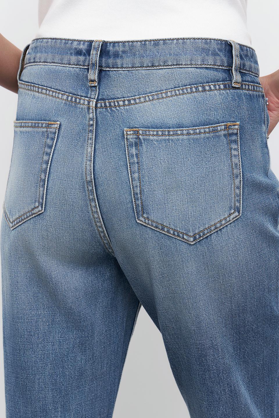 Джинсы Pezzo широкого кроя голубые