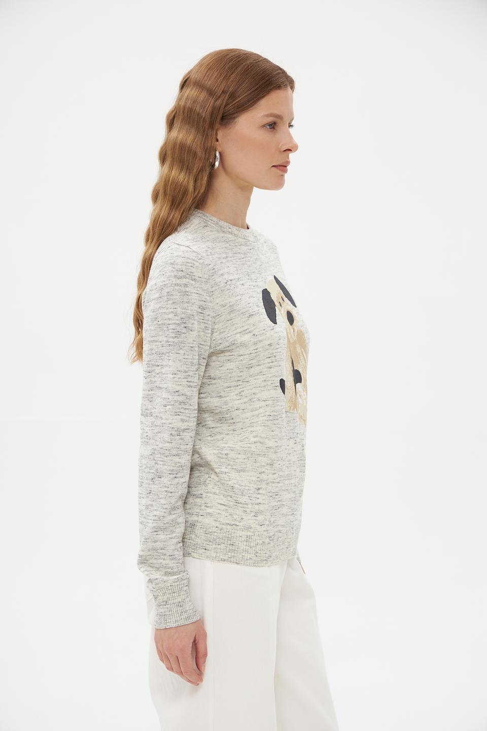 Пуловер Pezzo с принтом собаки