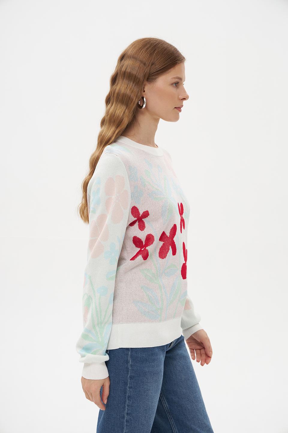 Пуловер Pezzo с цветами