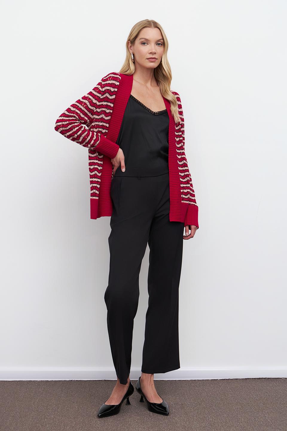 Жакет Pezzo вязаный красный