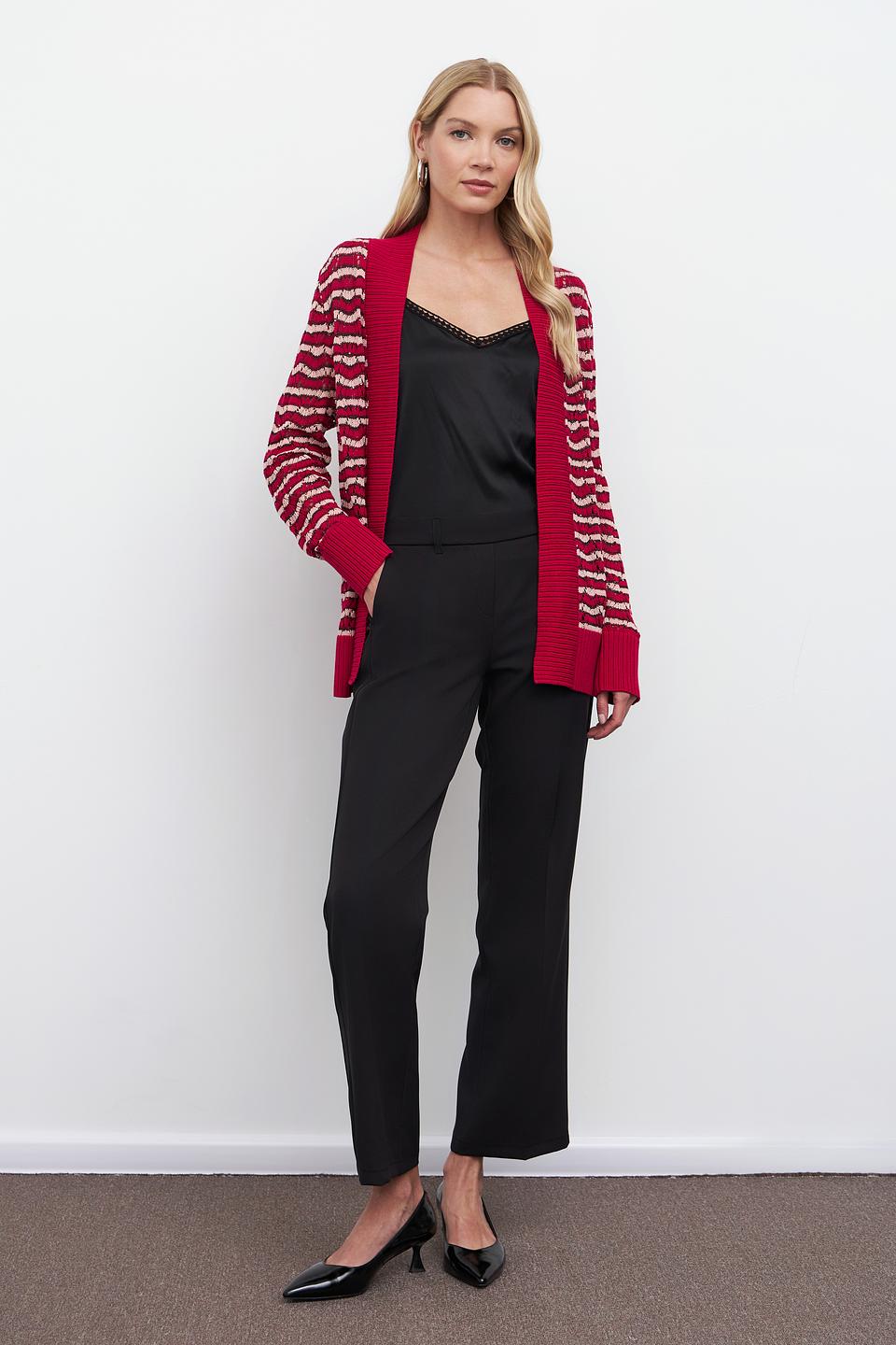 Жакет Pezzo вязаный красный