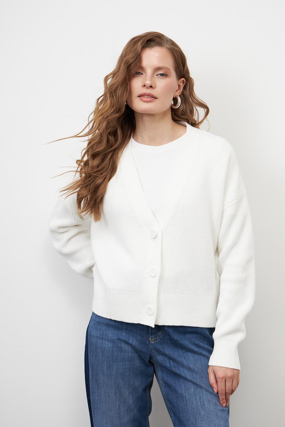 Жакет Pezzo вязаный белый