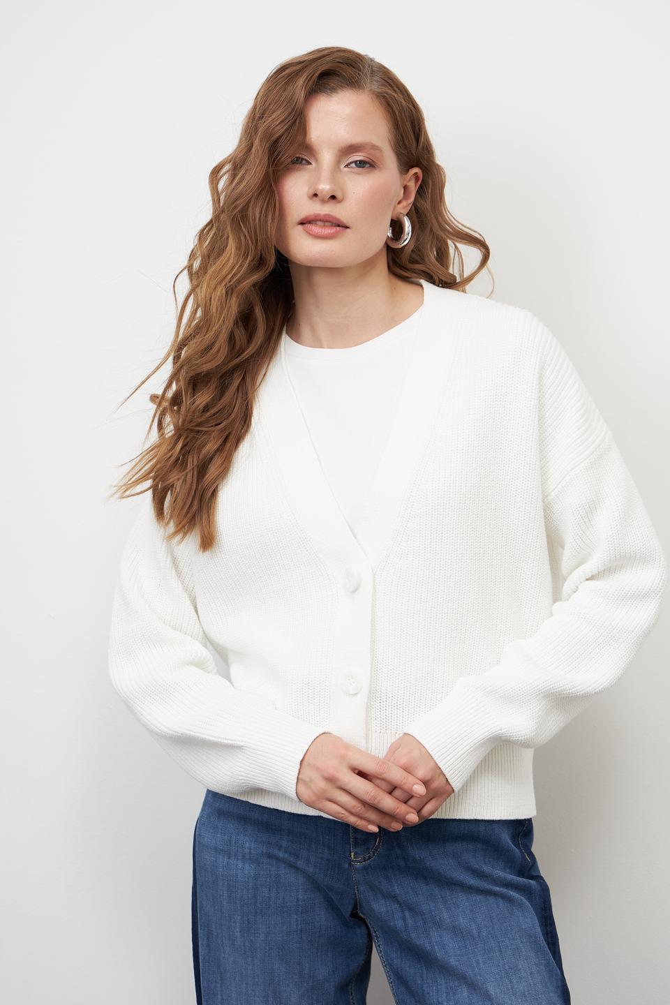 Жакет Pezzo вязаный белый