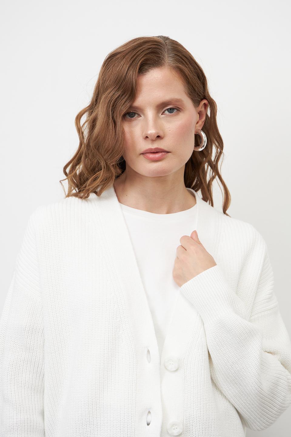 Жакет Pezzo вязаный белый