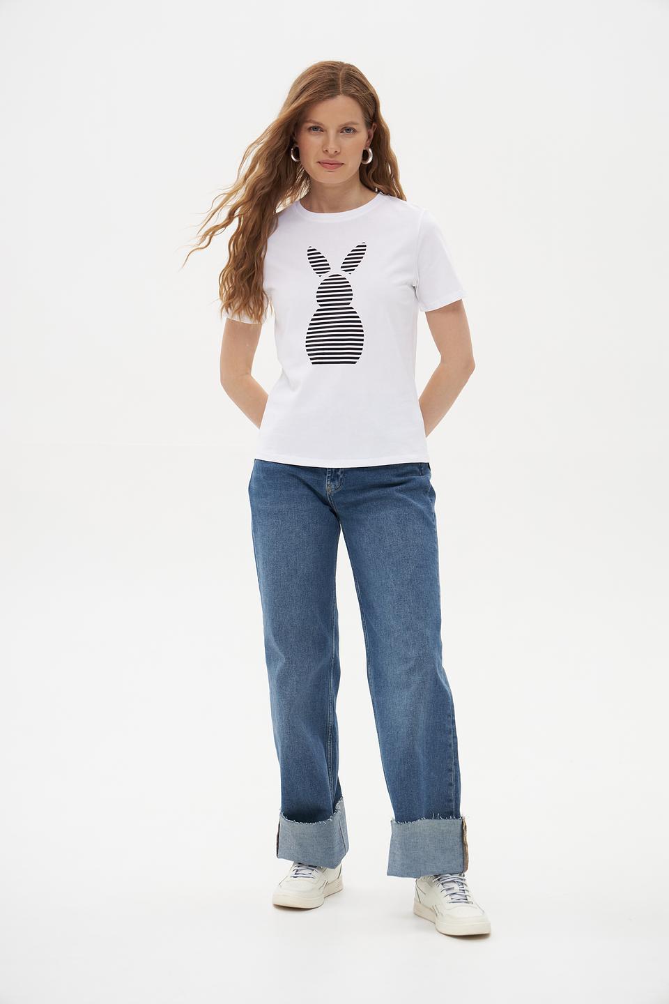 Футболка Pezzo с принтом кролик