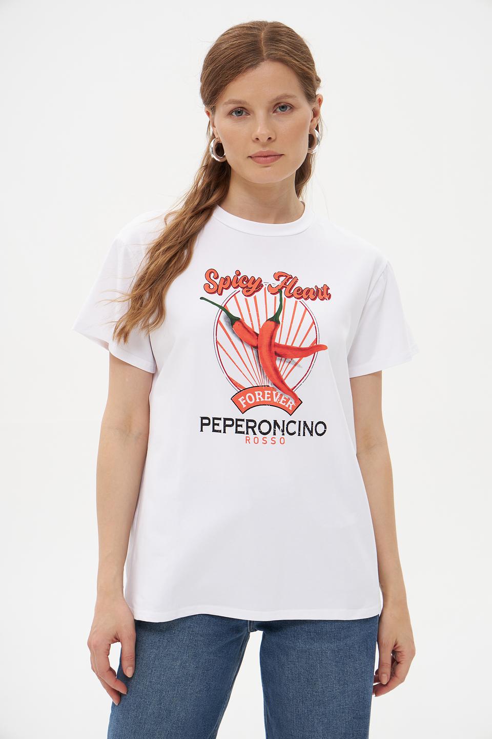 Футболка Pezzo с принтом чили