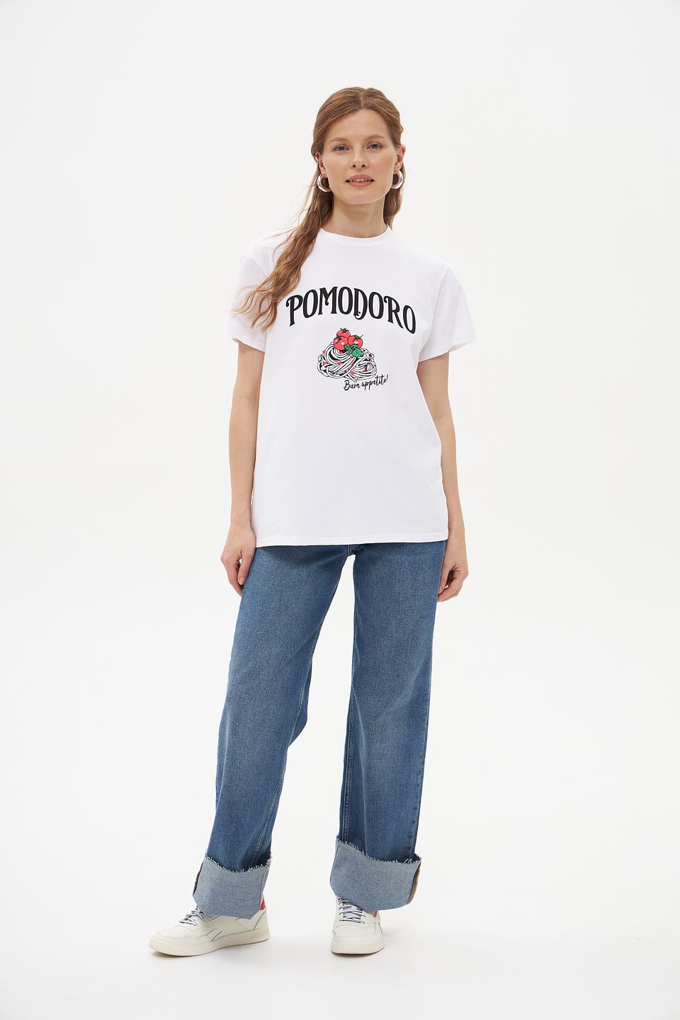 Футболка Pezzo с принтом Pomodoro