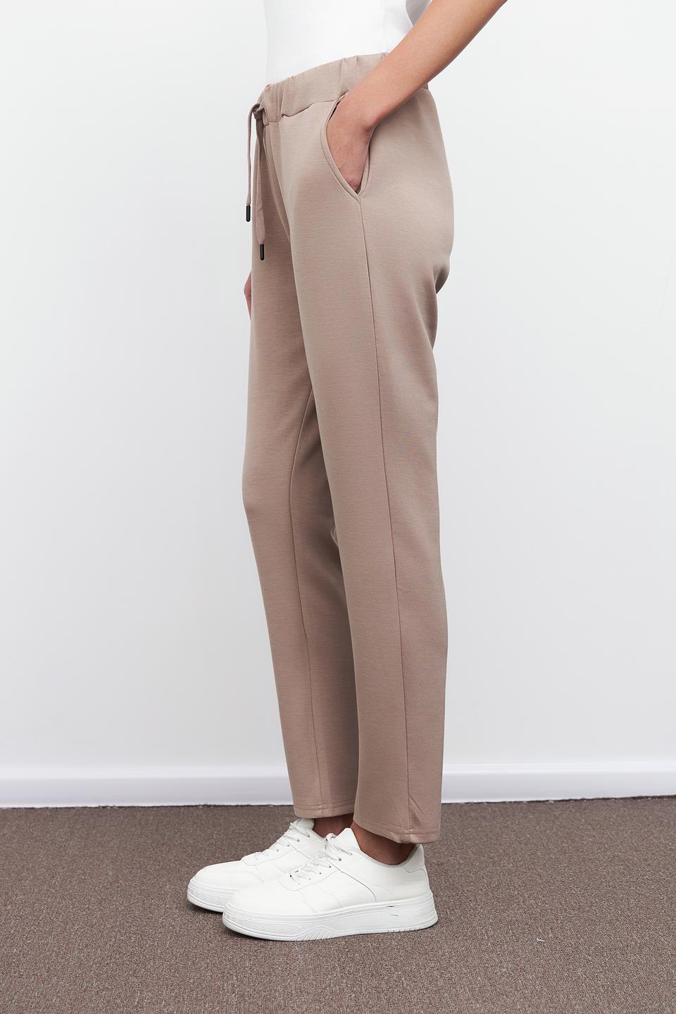 Брюки трикотажные Pezzo бежевые