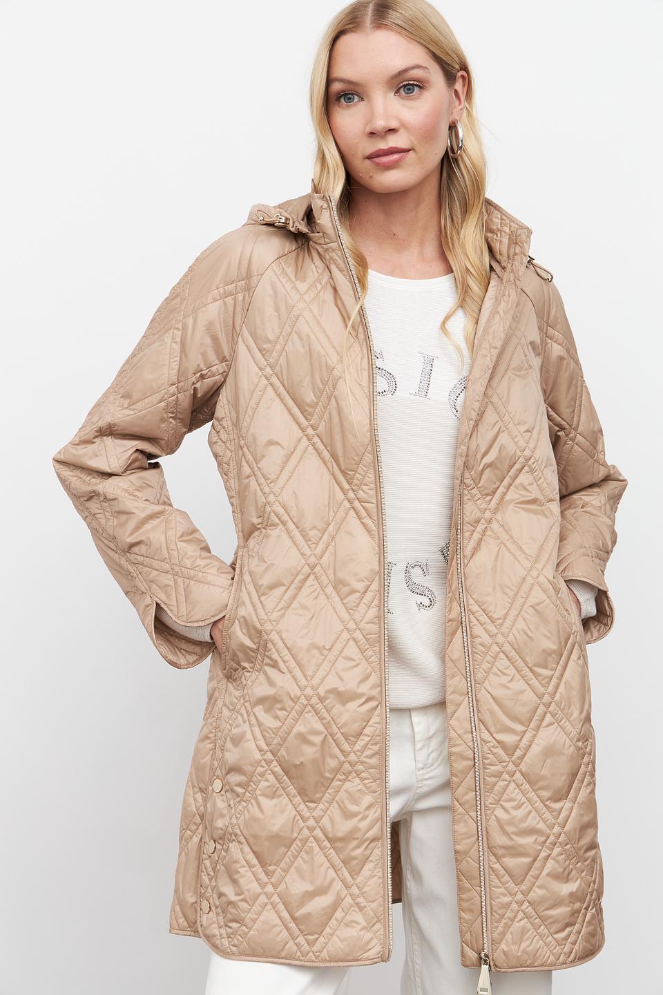 Пальто стеганое Betty Barclay бежевое