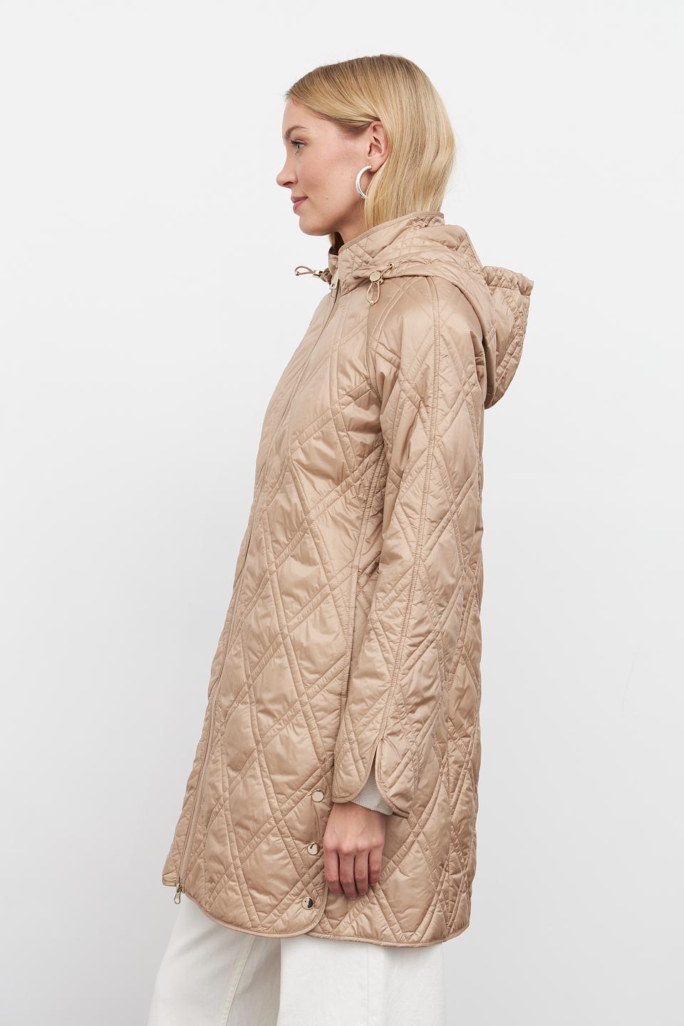 Пальто стеганое Betty Barclay бежевое