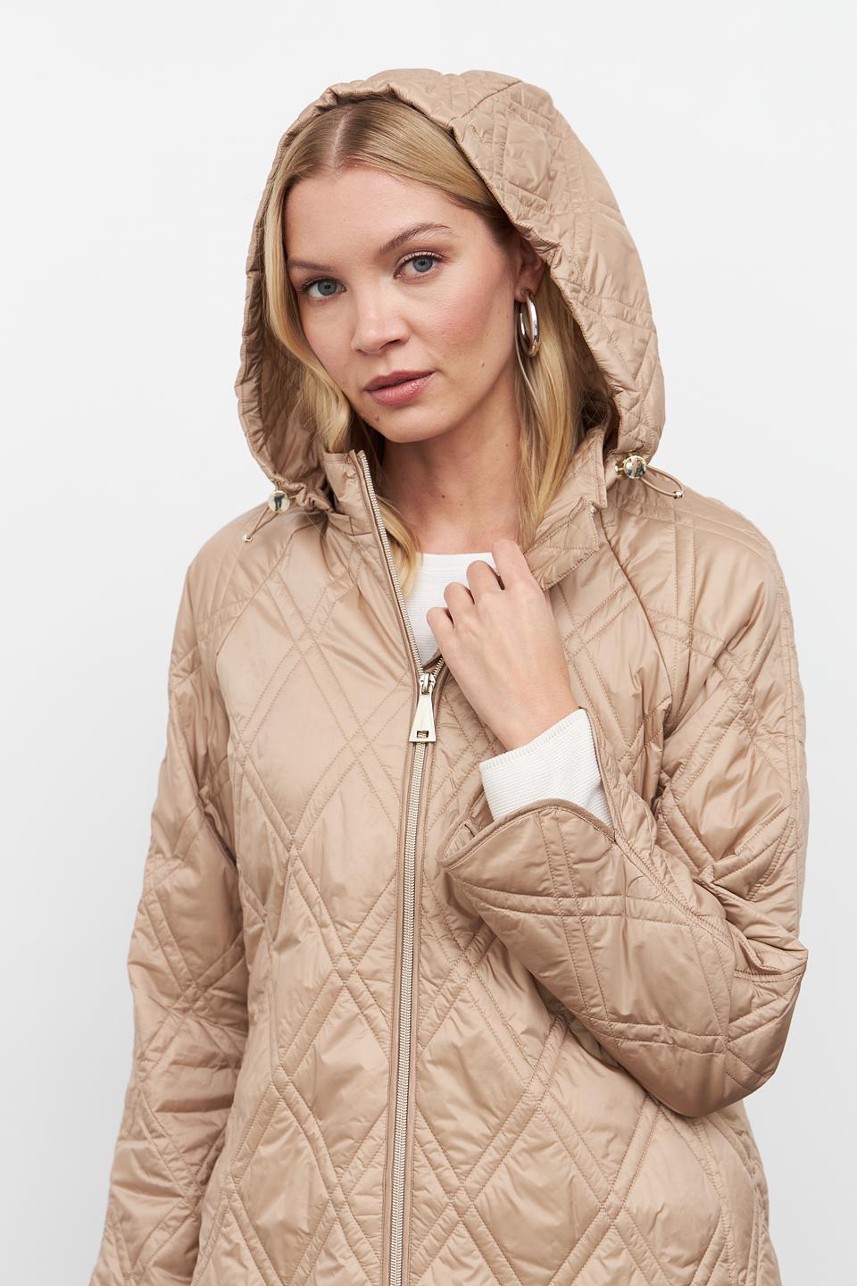 Пальто стеганое Betty Barclay бежевое