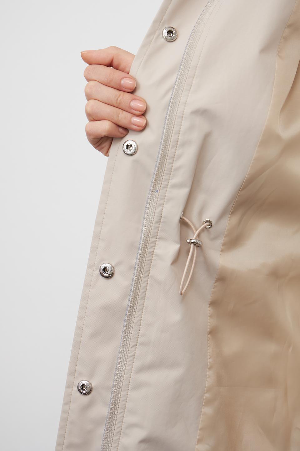 Плащ Pezzo бежевый с капюшоном