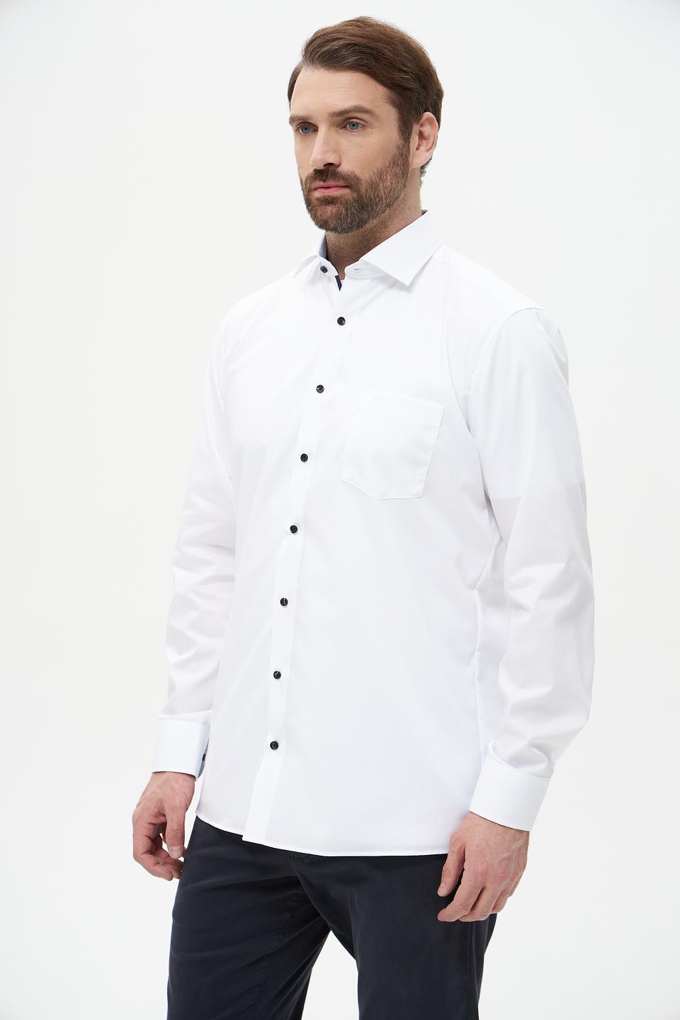 Рубашка Casa Moda с контрастной отделкой