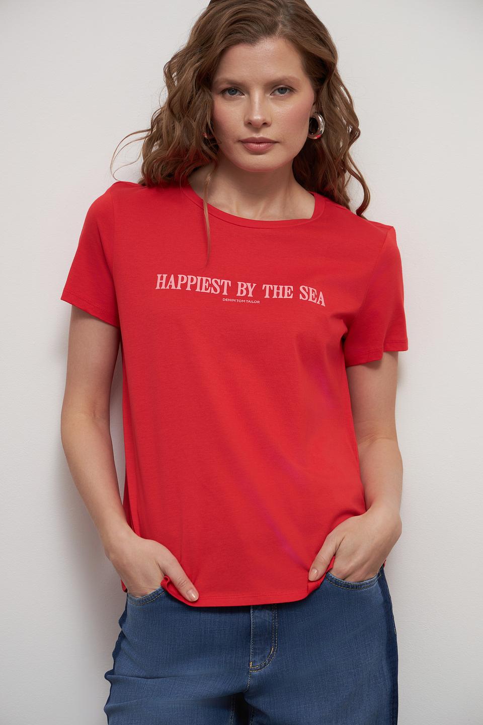 Футболка Tom Tailor denim красная
