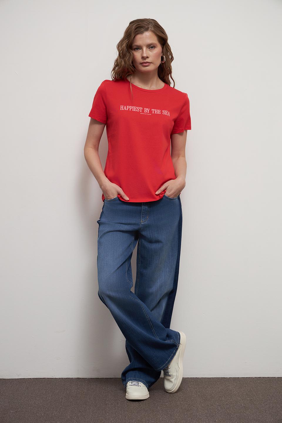 Футболка Tom Tailor denim красная