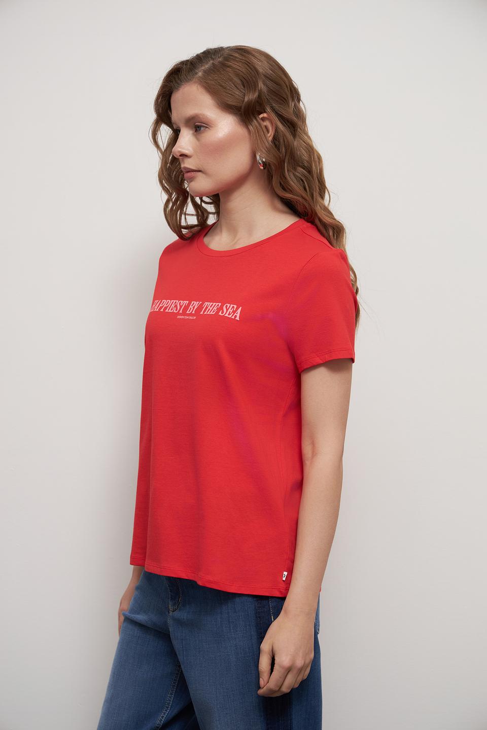 Футболка Tom Tailor denim красная
