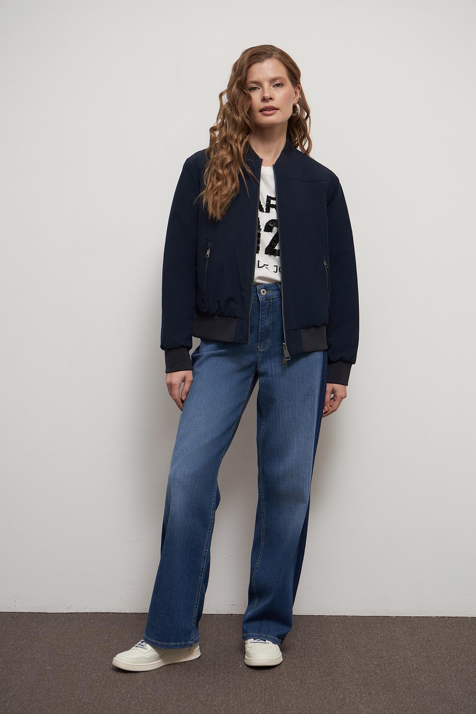 Куртка-бомбер Lebek стеганая чёрная