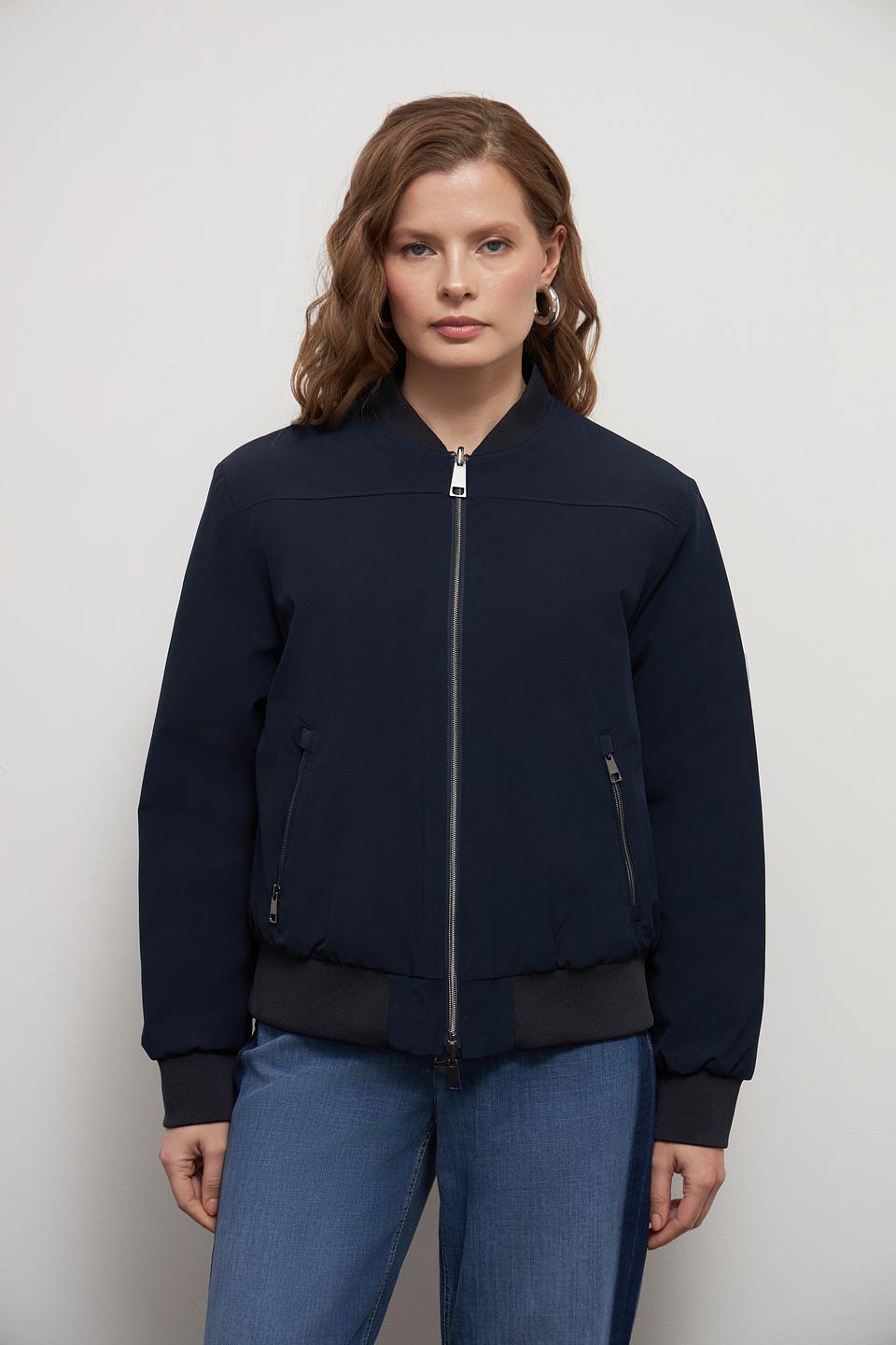 Куртка-бомбер Lebek стеганая чёрная