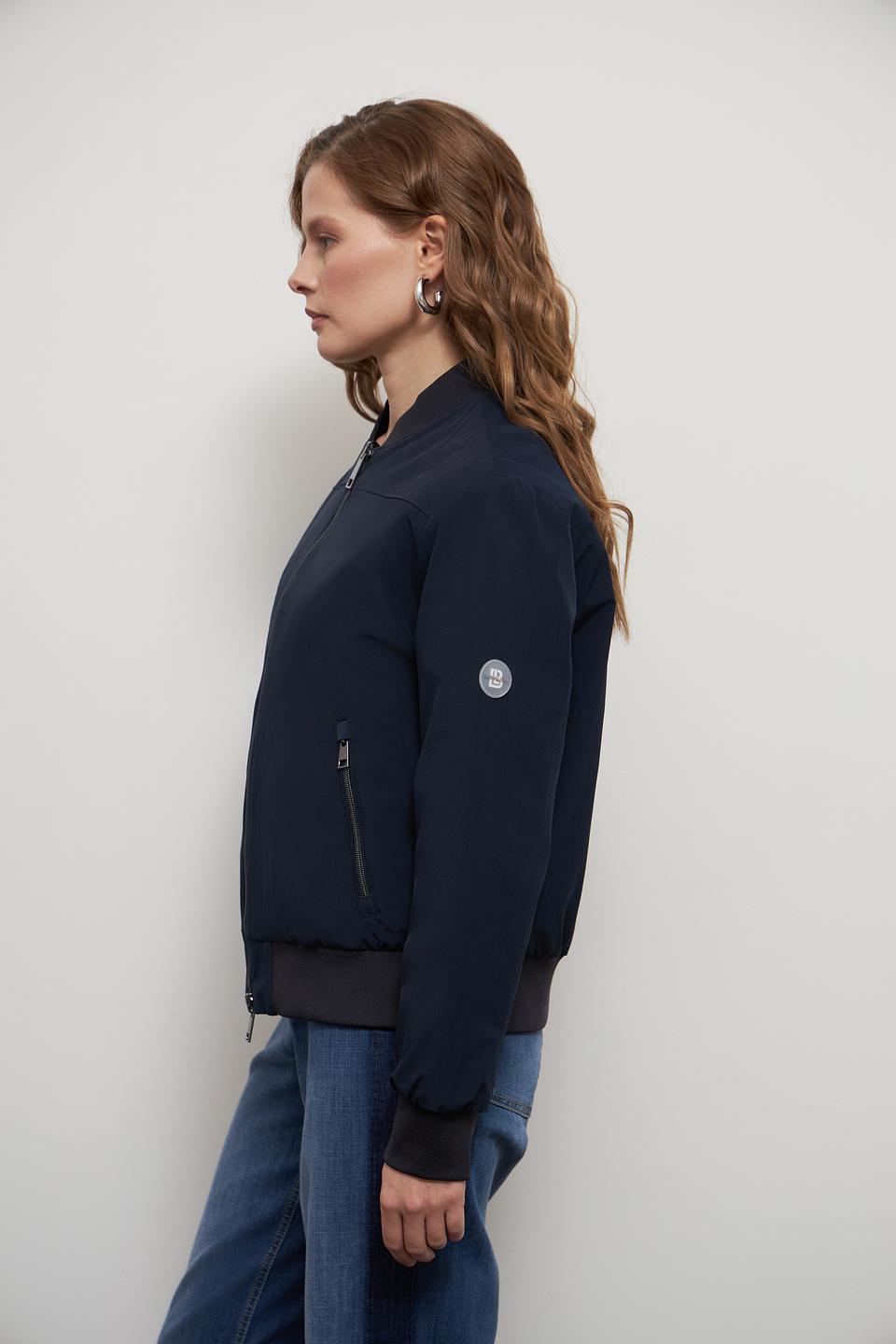 Куртка-бомбер Lebek стеганая чёрная