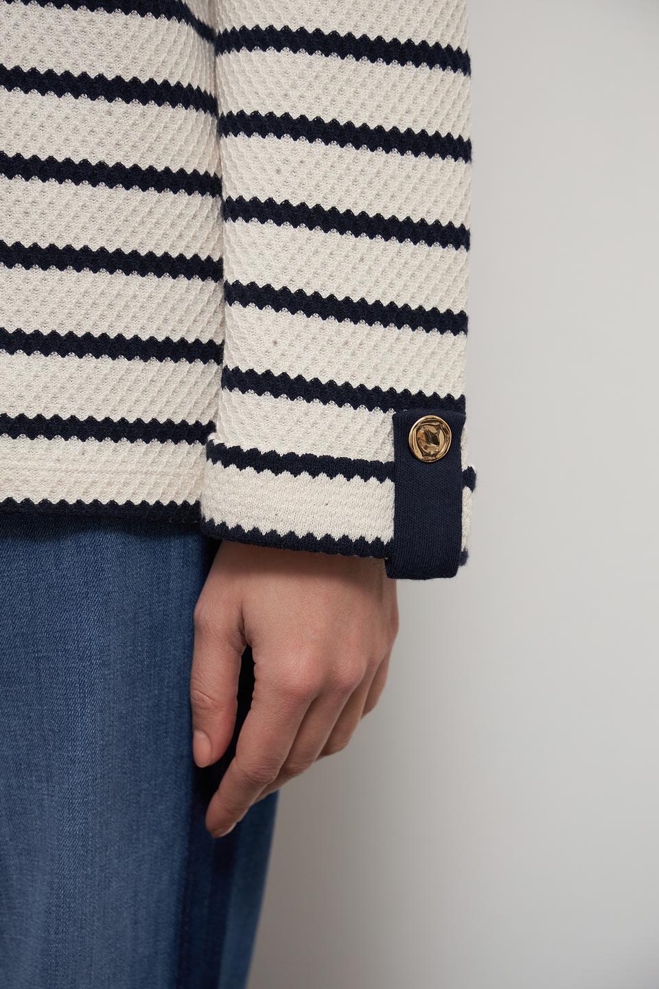 Пуловер Lecomte в полоску