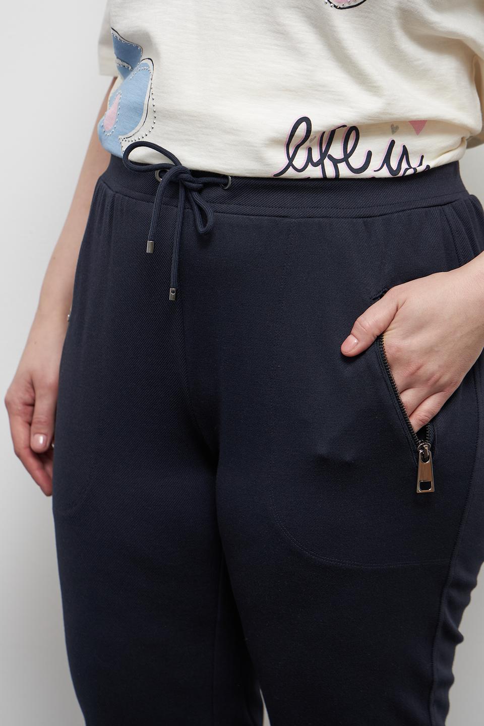 Брюки Via Appia DUE темно-синие