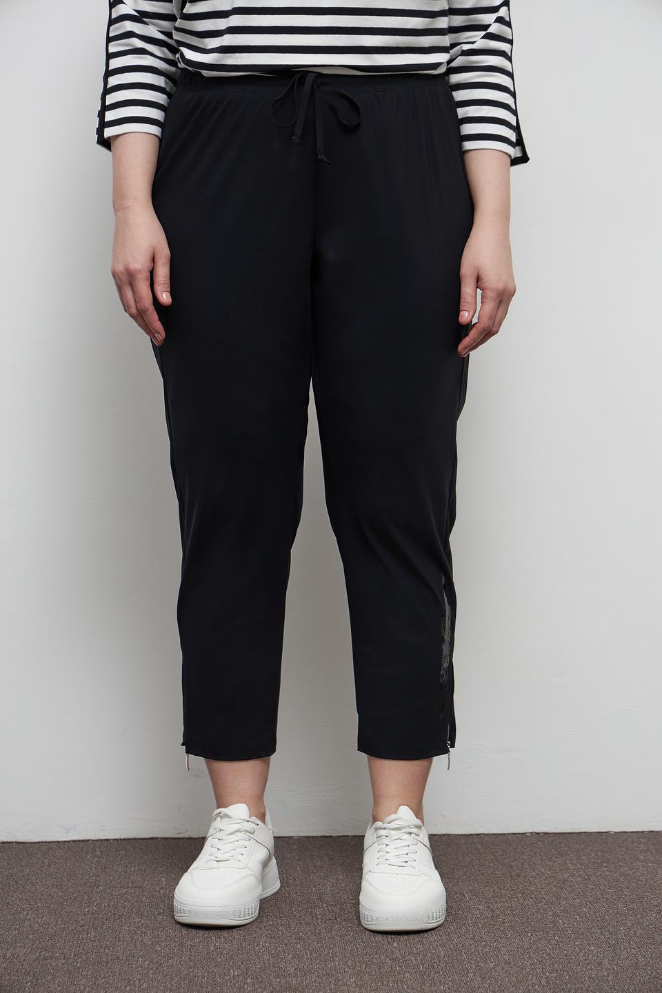 Брюки Doris Streich черные укороченные