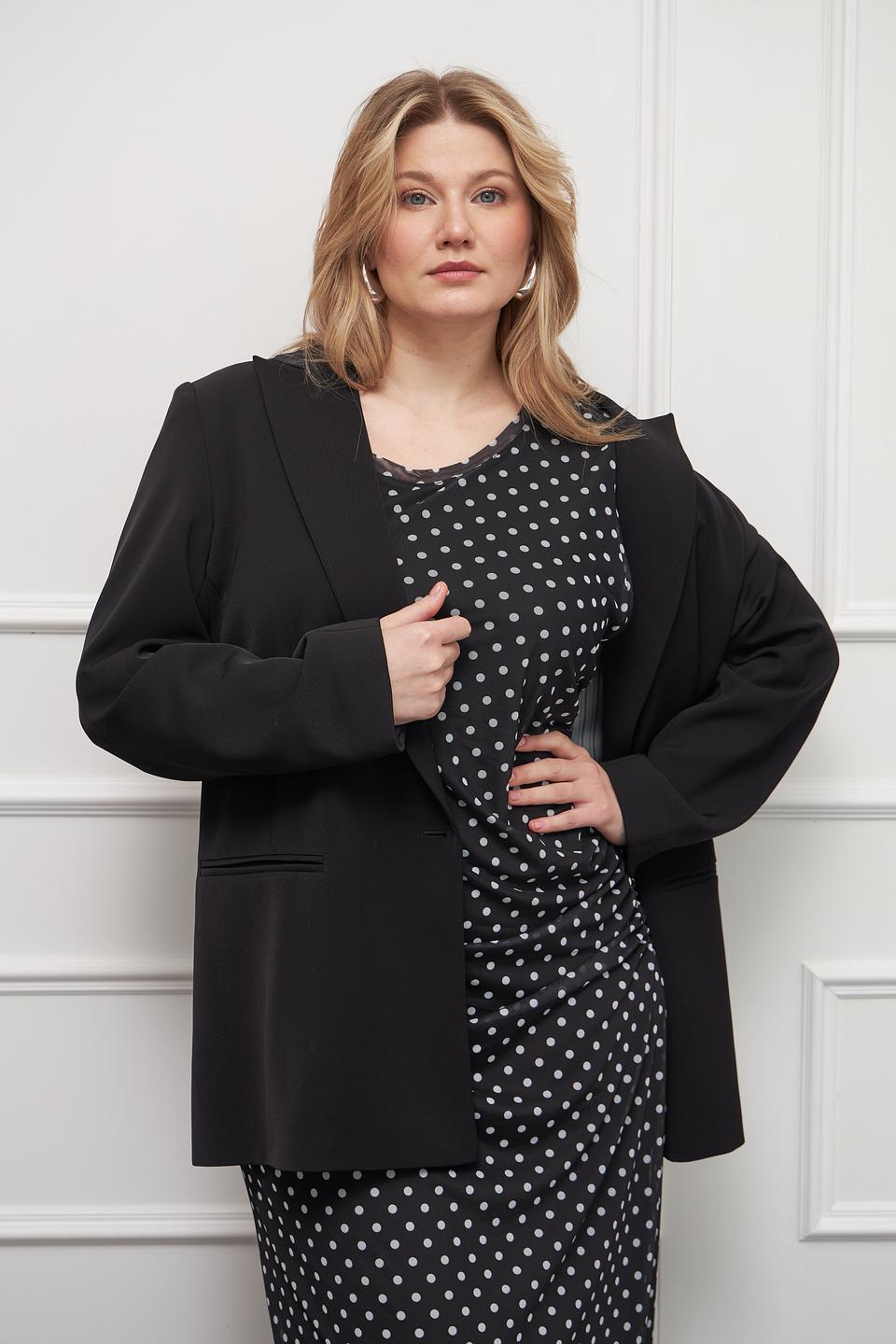 Жакет Marc Aurel чёрный оверсайз